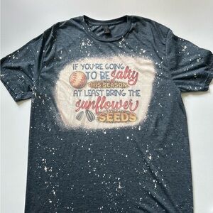 Women’s Graphic Tee with Fun Baseball Print